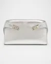 Ferragamo Hug Mini Leather Crossbody Bag In Argento
