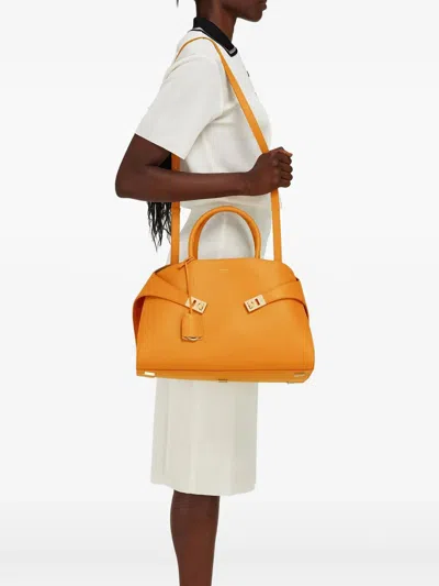 Ferragamo Mini Hug Handbag For Women In Yellow