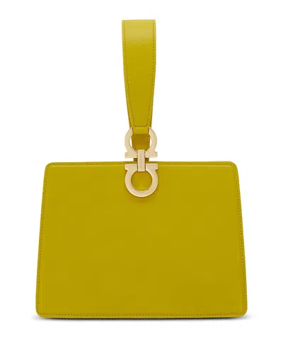 FERRAGAMO MINI LEATHER CLUTCH