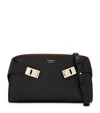 Ferragamo Mini Leather Hug Soft Cross-body Bag In Black