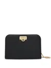 Ferragamo Wanda Leather Mini Bag In Black