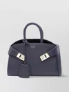 Ferragamo Mini Leather Tote Bag With Adjustable Strap