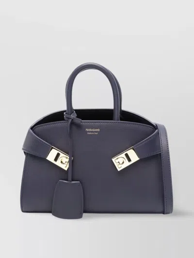 Ferragamo Mini Leather Tote Bag With Adjustable Strap