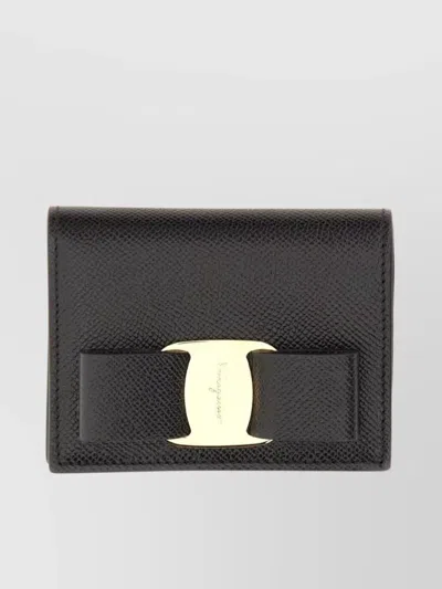 Ferragamo Mini Logo Wallet Gold Hardware