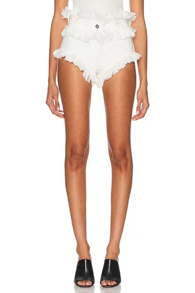 Ferragamo Mini Short In White