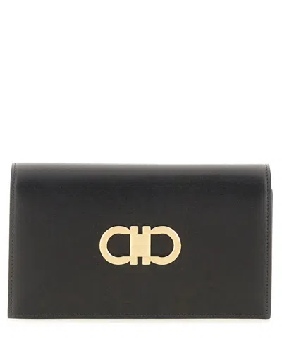 Ferragamo Mini Shoulder Bag In Black
