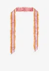 Ferragamo Mini Silk Bandeau With Gravure-print In Multi