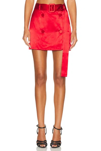 Ferragamo Mini Skirt In Red
