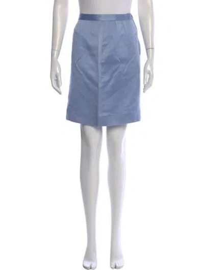 Pre-owned Ferragamo Mini Skirt In Blue