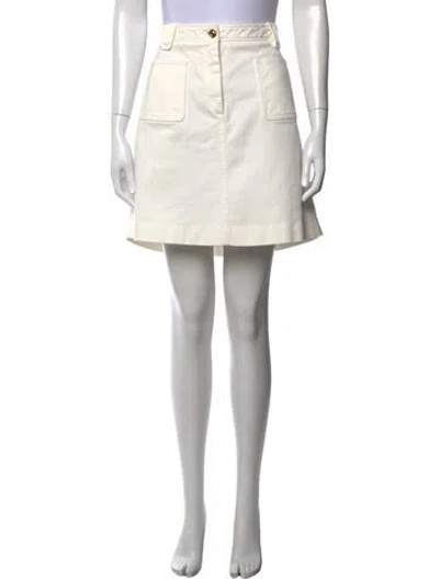 Pre-owned Ferragamo Mini Skirt In Neutrals