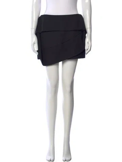 Pre-owned Ferragamo Mini Skirt W/ Tags In Black