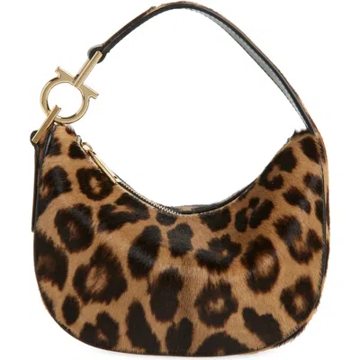 Ferragamo Mini Smile Leather Top Handle Bag In Multi
