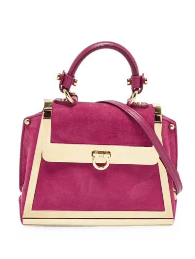 Pre-owned Ferragamo Mini Sofia Tote Bag In Pink