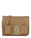Ferragamo Mini Vara Bow Crossbody Bag In Brown