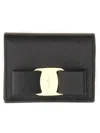 Ferragamo Mini Wallet With Prominent Logo Detail