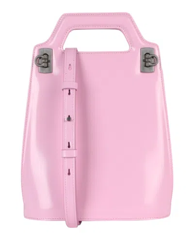 Ferragamo Mini Wanda Top Handle Bag In Pink