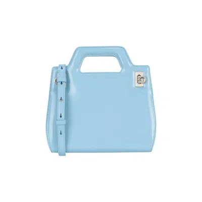 Pre-owned Ferragamo Mini Wanda Top Handle Bag 'blue' | Women's Size Onesize