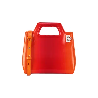 Pre-owned Ferragamo Mini Wanda Top Handle Bag 'orange' | Women's Size Onesize
