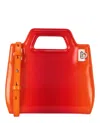 Ferragamo Mini Wanda Top Handle Bag In Red