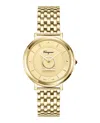 Ferragamo Minuetto Bracelet Watch In Gold