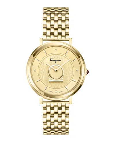 Ferragamo Minuetto Bracelet Watch In Gold