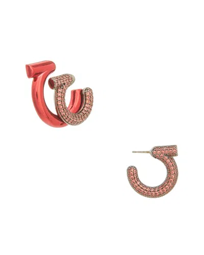 Ferragamo Mismatched Gancini Earrings