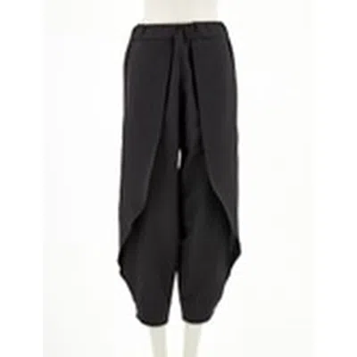 Ferragamo Mix Mohair Trousers In Black