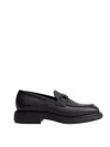 Ferragamo Mocasin With Black Gancini Decoration In Multi