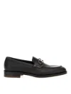 Ferragamo Black Reversible Gancini Ornament Loafers