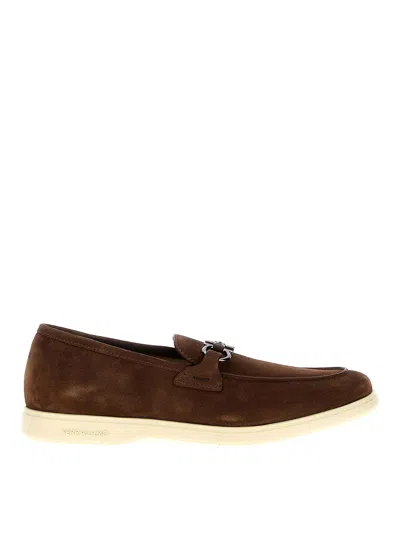 Ferragamo Cosimo Loafers In Brown