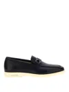 Ferragamo Moccasin Gancini In Black