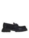 Ferragamo Chunky Sole Loafers Round Toe In Black