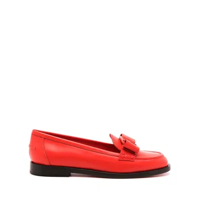 Ferragamo Mocassin In Orange