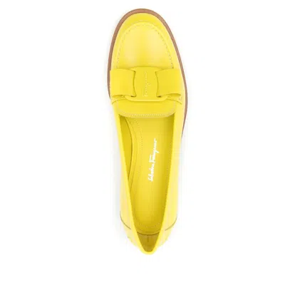 Ferragamo Mocassin In Yellow