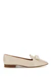 Ferragamo Ivory Leather Zamira Loafers In 002
