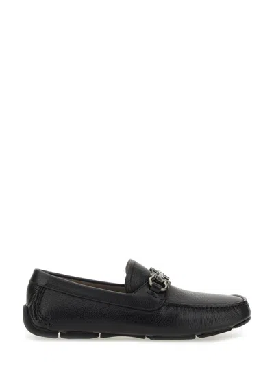 Ferragamo Moccasin Gancini In Black