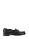 Ferragamo Women's Moccasin With Gancini Decoration Loafer In Black