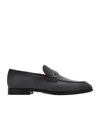 Ferragamo Moccasin With Gancini Ornament In Black