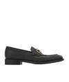 Ferragamo Round Head Business Casual Shoes In Black