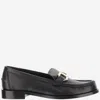 Ferragamo Leather Loafer With Iconic Gancini Detail In Multi