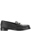 Ferragamo Leather Loafer With Iconic Gancini Detail In Multi