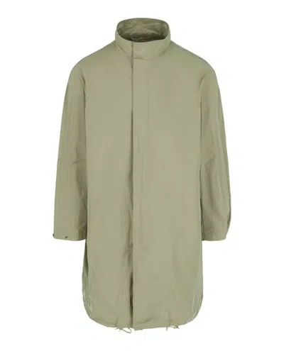 Ferragamo Mock Neck Jacket In Green