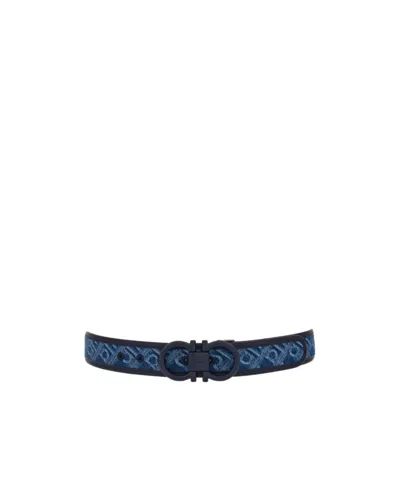 FERRAGAMO FERRAGAMO MONOGRAM ADJUSTABLE BELT
