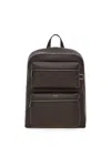 Ferragamo Monogram Backpack In Brown