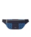 Ferragamo Monogram-jacquard Belt Bag In Blue