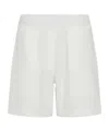 Ferragamo Monogram Bermuda Shorts In White