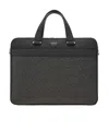 Ferragamo Men's Gancini Business Bag In Black