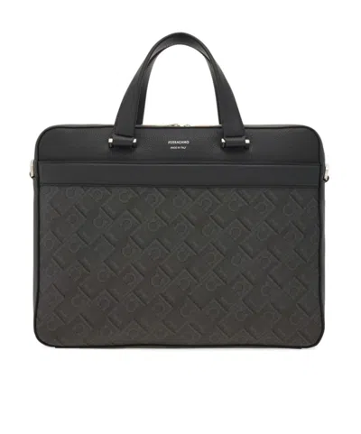 FERRAGAMO FERRAGAMO MONOGRAM BUSINESS BAG
