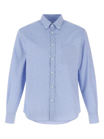 FERRAGAMO FERRAGAMO MONOGRAM COTTON SHIRT