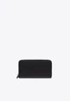 Ferragamo Zipper Wallet In Black